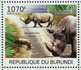 Habitat Stamp Ceratotherium Simum Ursus Arctos Camelus Dromedarius Panthera S/S