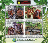 Wildlife Stamp Panthera Tigris Gavialis Gangeticus Nycticebus Spp. S/S MNH #2620