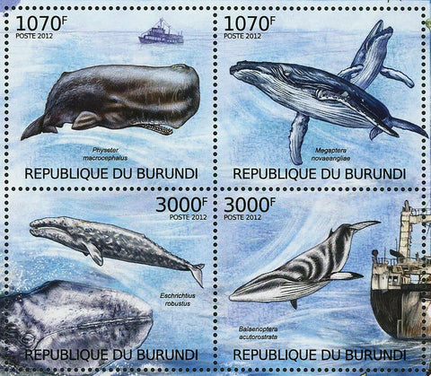 Whales Stamp Physeter Macrocephalus Balaenoptera Acutorostrata S/S MNH #2605-260