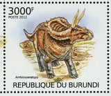 Dinosaurs Stamp Pachyrhinosaurus Tropeognathus Lystrosaurus Arrhinoceratops S/S