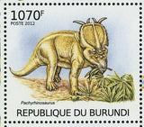 Dinosaurs Stamp Pachyrhinosaurus Tropeognathus Lystrosaurus Arrhinoceratops S/S