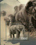 Elephants Stamp Loxodonta Africana Wild Animal S/S MNH #2837 / Bl.291