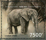 Elephants Stamp Loxodonta Africana Wild Animal S/S MNH #2837 / Bl.291