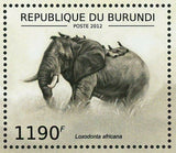 Elephants Stamp Loxodonta Africana Wild Animal S/S MNH #2833-2836