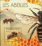 Bees Stamp Apis Mellifera Stamp Honey Insect S/S MNH #2772 / Bl.278