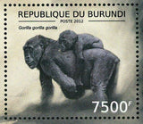 Gorillas Stamp Gorilla Gorilla Wild Animal Fauna S/S MNH #2852 / Bl.294
