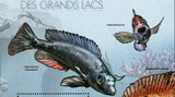 Fish of Great Lakes Stamp Lithochromis Rufus Haplochromis S/S MNH #2782 / Bl.280