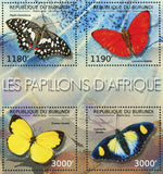 Butterflies of Africa Papilio Demodocus Euphaedra Janetta Cymothoe S/S #2762-276