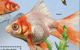 Goldfish Stamp Pearlscale Oranda Comete Ryukin Fish S/S MNH #2787 / Bl.281