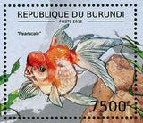 Goldfish Stamp Pearlscale Oranda Comete Ryukin Fish S/S MNH #2787 / Bl.281