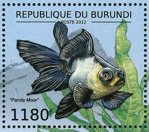 Goldfish Stamp Panda Moor Black Moor Celestial Eye Fish S/S MNH #2783-2786