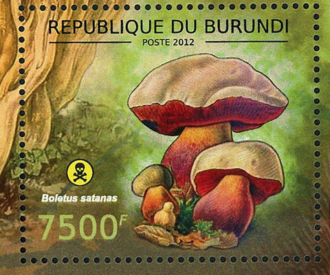 Poisonous Mushrooms Stamp Boletus Satanas Ramaria Formosa S/S MNH #2747 / Bl.273