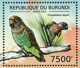 Parrots Stamp Poicephalus Meyeri Ara Glaucogularis S/S MNH #2817 / Bl.287