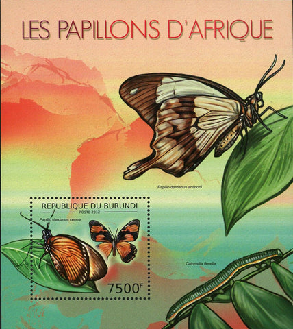 Butterflies of Africa Stamp Papilio Dardanus Cenea S/S MNH #2766 / Bl.276