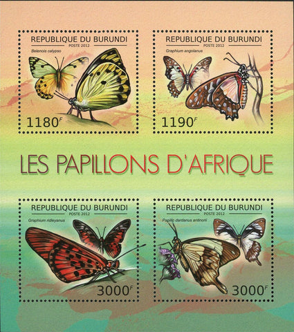 Butterflies Stamp Belenois Calypso Papilio Dardanus Antinorii S/S MNH #2758-2761