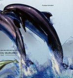 Dolphins Stamp Platanista Gangetica Marine Fauna Ocean S/S MNH #2847 / Bl.293