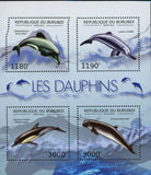 Dolphins Stamp Cephalorhynchus Hectori Mau Orcaella Brevirostris S/S MNH #2843