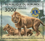 Lions Stamp Panthera Leo Lions Club Wild Animal S/S MNH #2828-2831