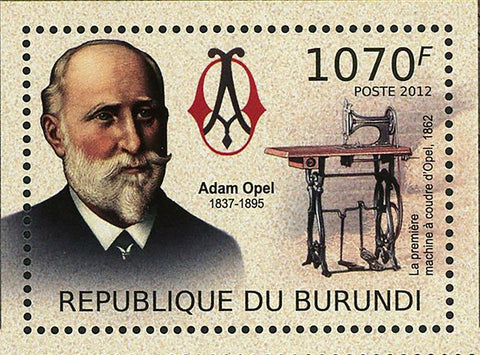 Opel Cars & Adam Opel Stamp First Opel Olympia Transportation S/S MNH #2411-2414