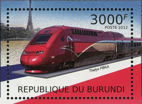 French Trains Thalys Pbka La Gironde Transportation Tgv-Pse S/S MNH #2441-2444