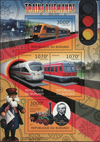 German Trains RS-1 Saxonia ICE TD DB Class 614 Transportation S/S MNH #2445-2448