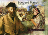 Paintings of Edouard Manet Stamp Art Spring S/S MNH #2375 / Bl.196