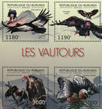 Vultures Stamp Vultur Gryphus Gypaetus Barbatus Bird S/S MNH #2798-2801