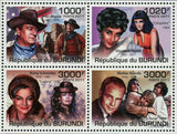 Actors Stamp John Wayne Marlon Brando Elizabeth Taylor S/S MNH #2166-2169/Bl.175