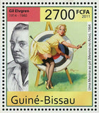 Pin Up Art Stamp Gil Elvgren Darlene A Number to Remember S/S MNH #5502 / Bl.950