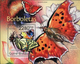 Butterflies Stamp Nymphalis Antiopa Precis Orithya S/S MNH #5428 / Bl.932