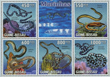 Sea Snakes Laticauda Laticaudata Lapemis Curtus Pelamis Platurus S/S MNH #4569