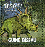 Dinosaurs Stamp Goyocephale Styracosaurus Dsungaripterus S/S MNH #5337 / Bl.915