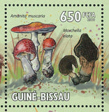 Mushrooms Stamp Amanita Pachycolea Boletus Edulis Leccinum Versipelle S/S MNH