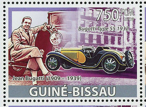 Jean Bugatti Stamp Cars Transportation Type 55 51A S/S MNH #4168-4171