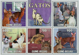 Cats Stamp Bobtail Japanese Maine Coon Cornish Rex S/S MNH #4773-4777