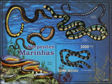 Sea Snakes Laticauda Laticaudata Lapemis Curtus Pelamis Platurus S/S MNH #4574