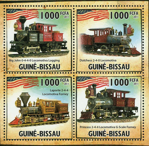 Steam Locomotives of America Stamp Dutchess Big John Princess Laporte S/S MNH