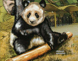 Giant Panda Stamp Ailuropoda Melanoleuca Xangai Zoo S/S MNH #5258 / Bl.900