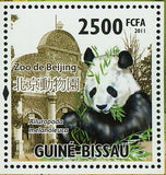 Giant Panda Stamp Ailuropoda Melanoleuca Xangai Zoo S/S MNH #5258 / Bl.900