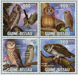 Owls Stamp Bird Otus Scops Athene Noctua Vidalii Glaucidium Passerinum S/S MNH