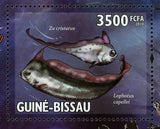 Ocean Deep Fishes Stamp Regalecus Glesne Chaunax Abei S/S MNH #4634 / Bl.753