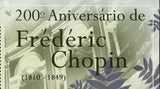 Frederic Chopin Stamp Musician Pianist Poland Music S/S MNH #4821 / Bl.808