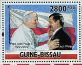 Polish Solidarity Movement Stamp Pope John Paul II Lech Walesa S/S MNH #4879