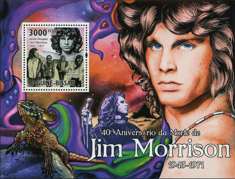 Jim Morrison Stamp The Doors Band James Douglas S/S MNH #5282 / Bl.904