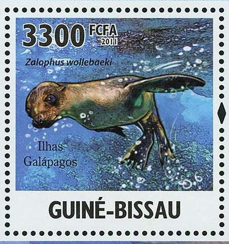 Galapagos Islands Stamp Fauna Charles Darwin Turtle Iguana S/S MNH #5287/Bl.905