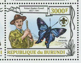 Scouts and Butterflies Stamp Robert Baden Powell Appias Nero S/S MNH #3153-3156