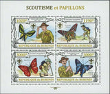 Scouts and Butterflies Stamp Robert Baden Powell Appias Nero S/S MNH #3153-3156