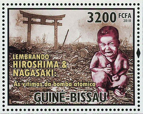World War Stamp Hiroshima Nagasaki Atomic Bomb Victims S/S MNH #5221 / Bl.895