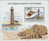 Seashells and Lighthouses Stamp Charonia Tritonis Sable Lighthouse S/S MNH #3322