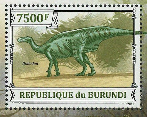 Dinosaurs Stamp Dollodon Shantungosaurus Spinosaurus S/S MNH #3242 / Bl.372